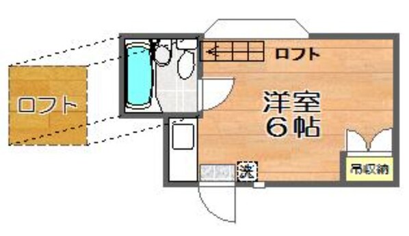 アサミハイツ21の物件間取画像